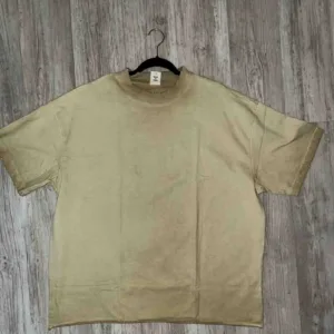 Acid Washed Vintage Khaki Boxy Tee